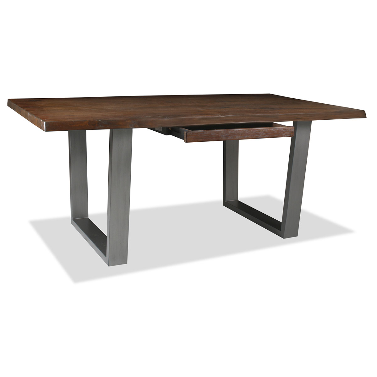 Astoria Live Edge Hardwood and Wrought Iron Desk