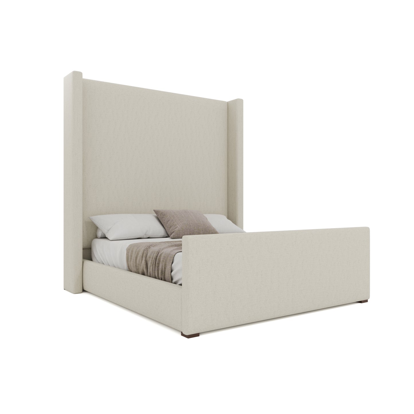 Aylet Plain Luxe Footboard Upholstery Bed