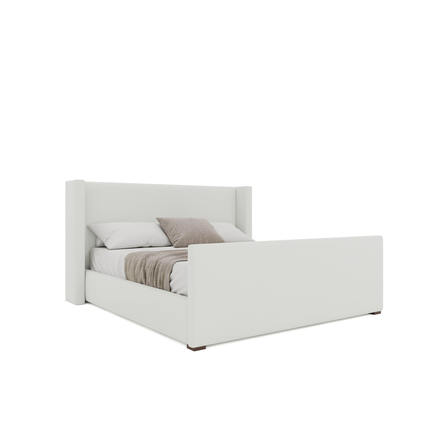 Aylet Plain Luxe Footboard Upholstery Bed