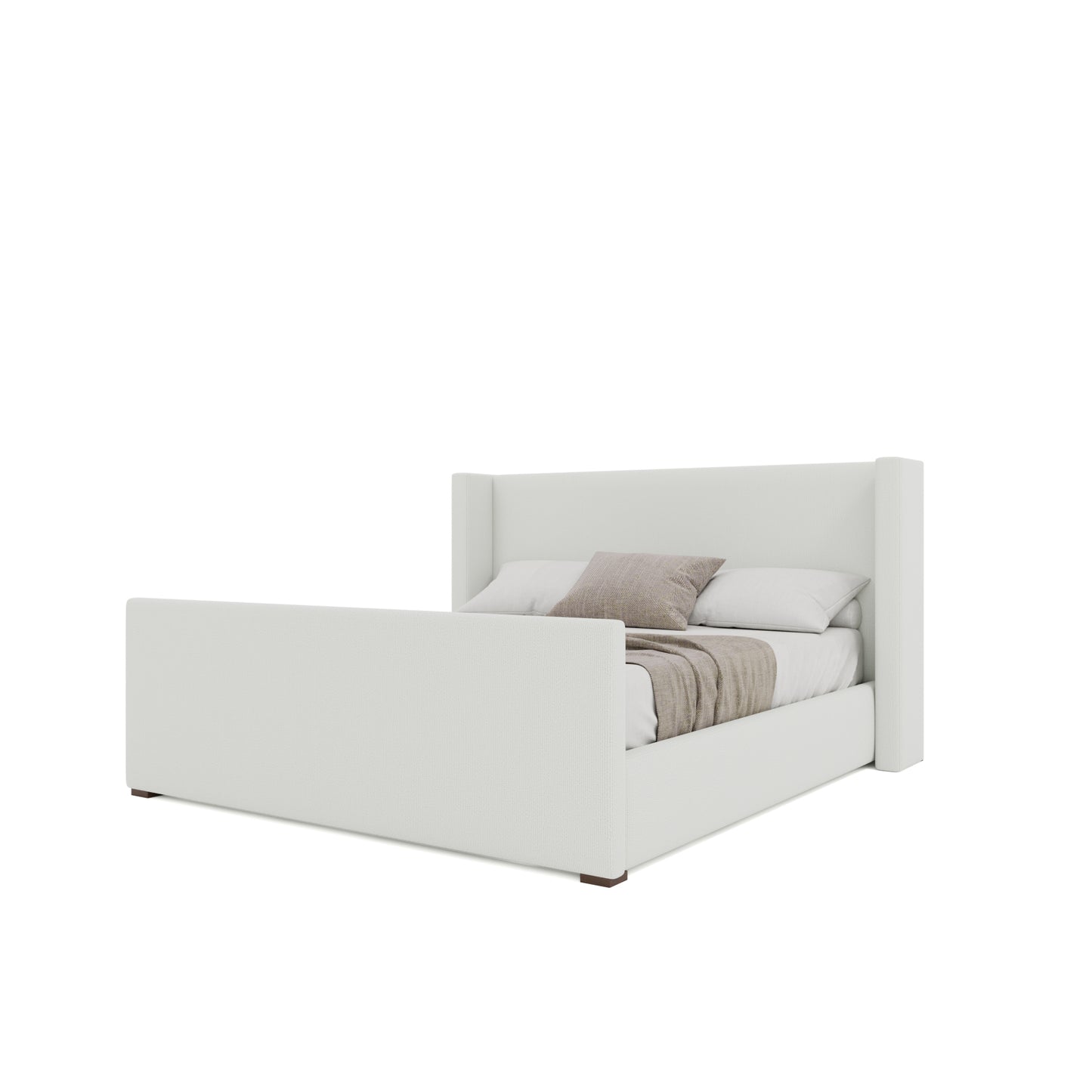 Aylet Plain Luxe Footboard Upholstery Bed