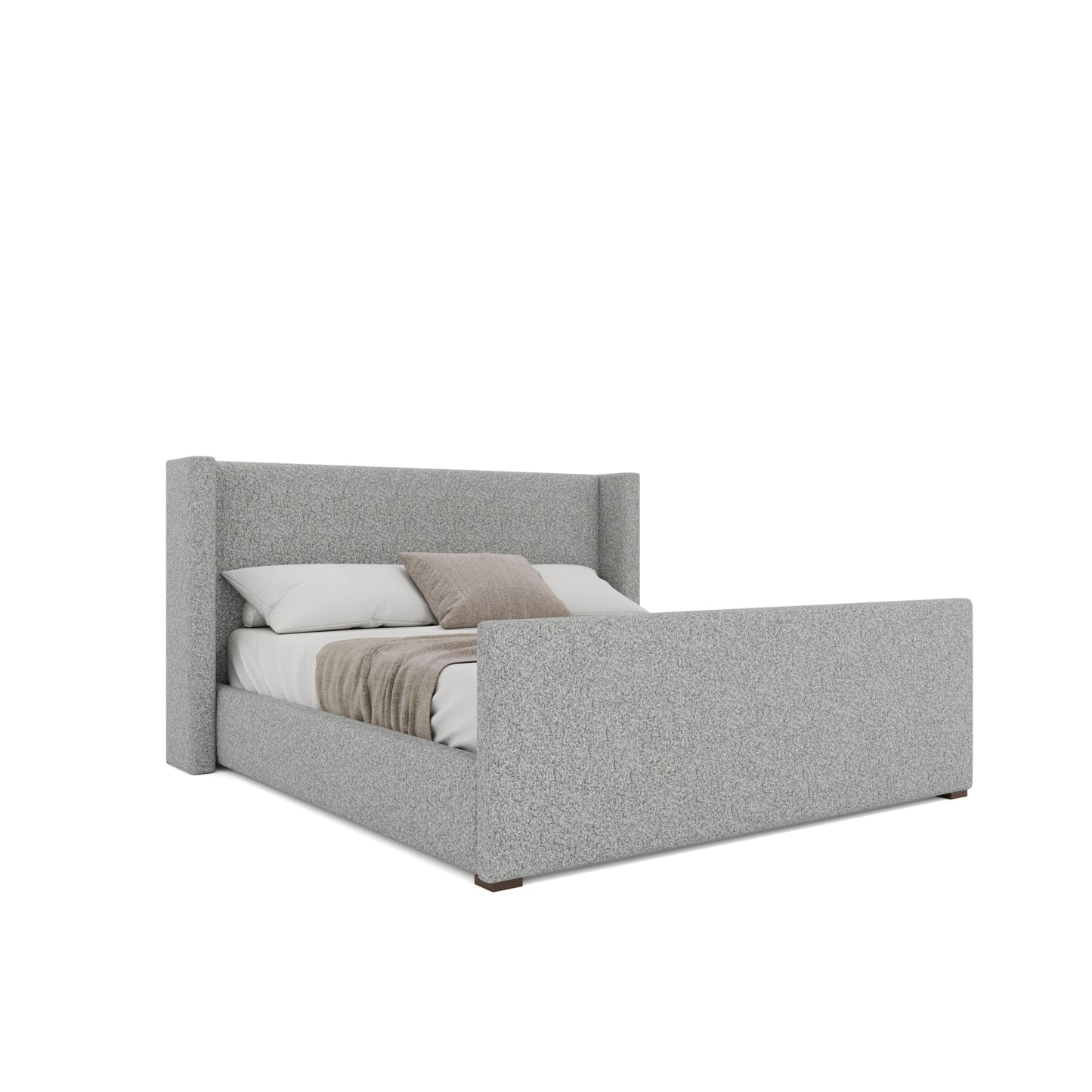Aylet Plain Luxe Footboard Upholstery Bed