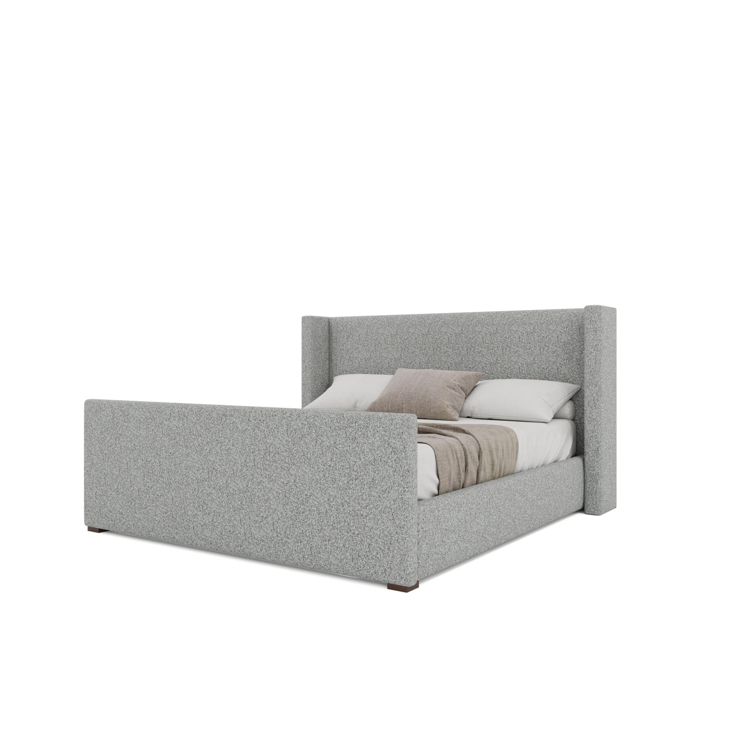 Aylet Plain Luxe Footboard Upholstery Bed