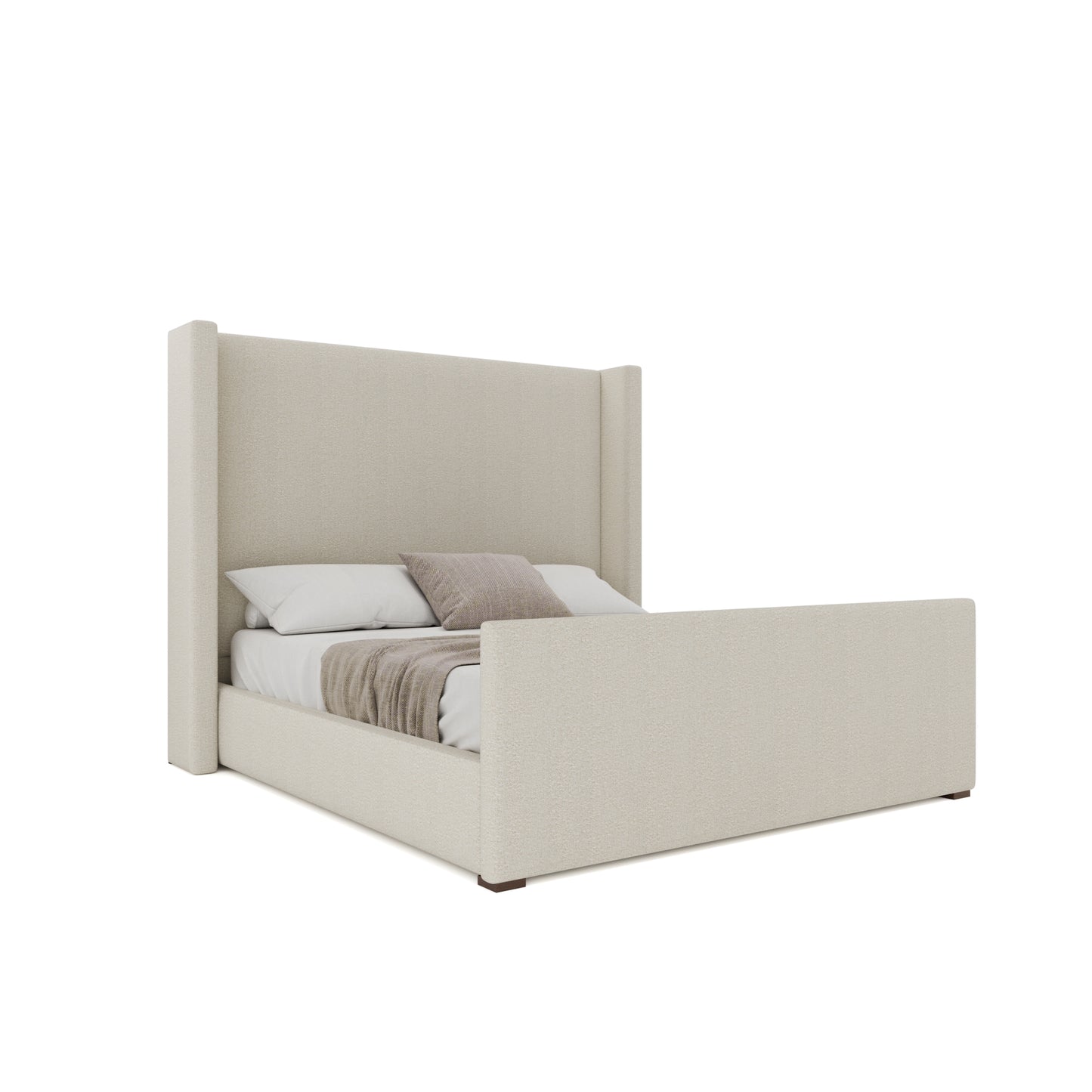 Aylet Plain Luxe Footboard Upholstery Bed