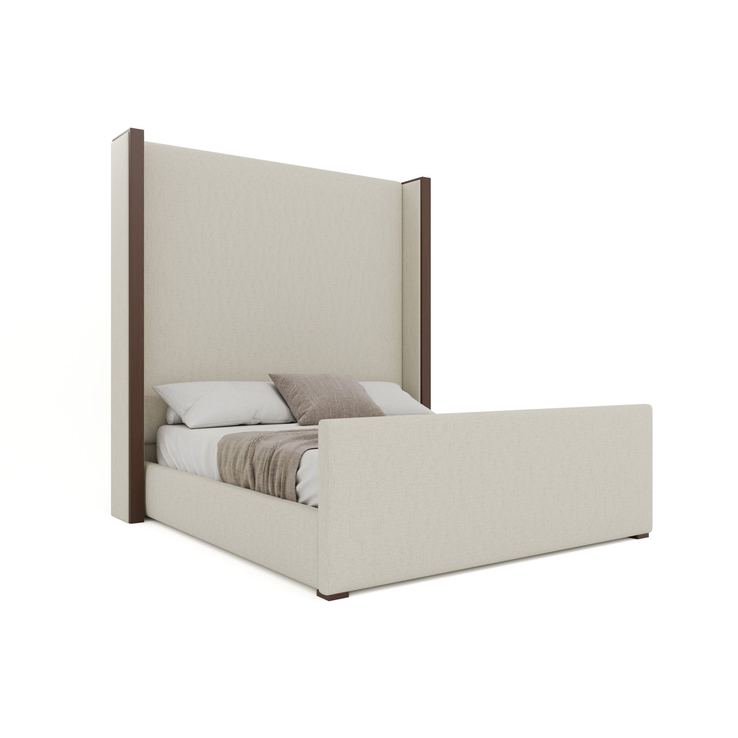 Irenne Luxe Plain Footboard Upholstery Bed