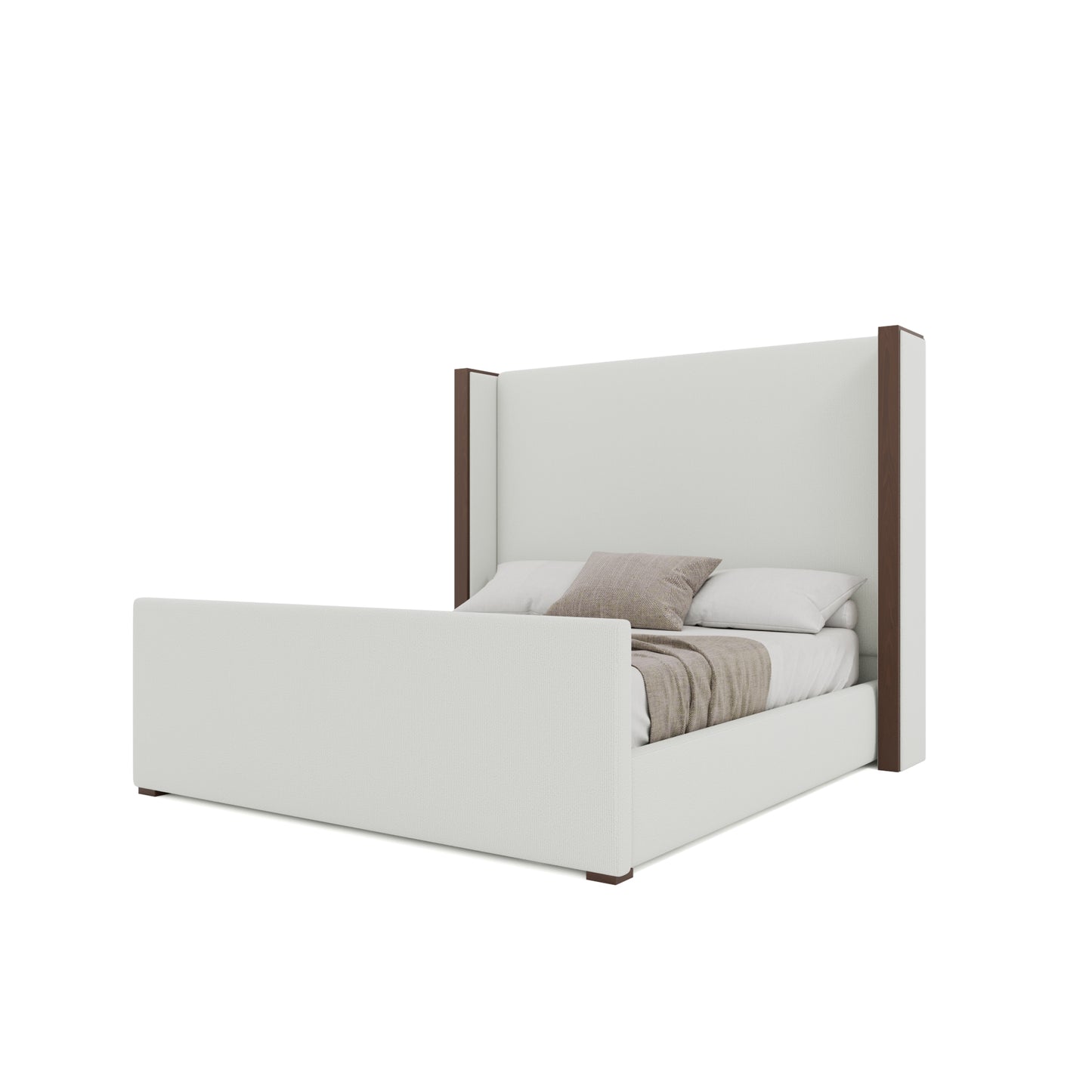 Irenne Luxe Plain Footboard Upholstery Bed