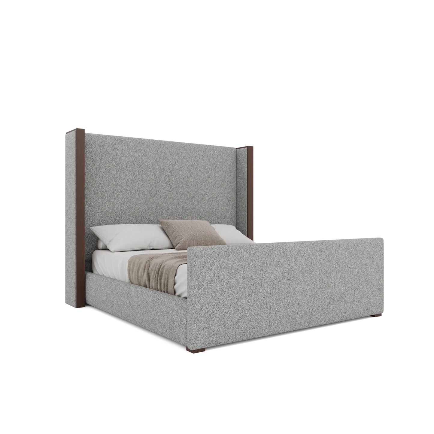 Irenne Luxe Plain Footboard Upholstery Bed