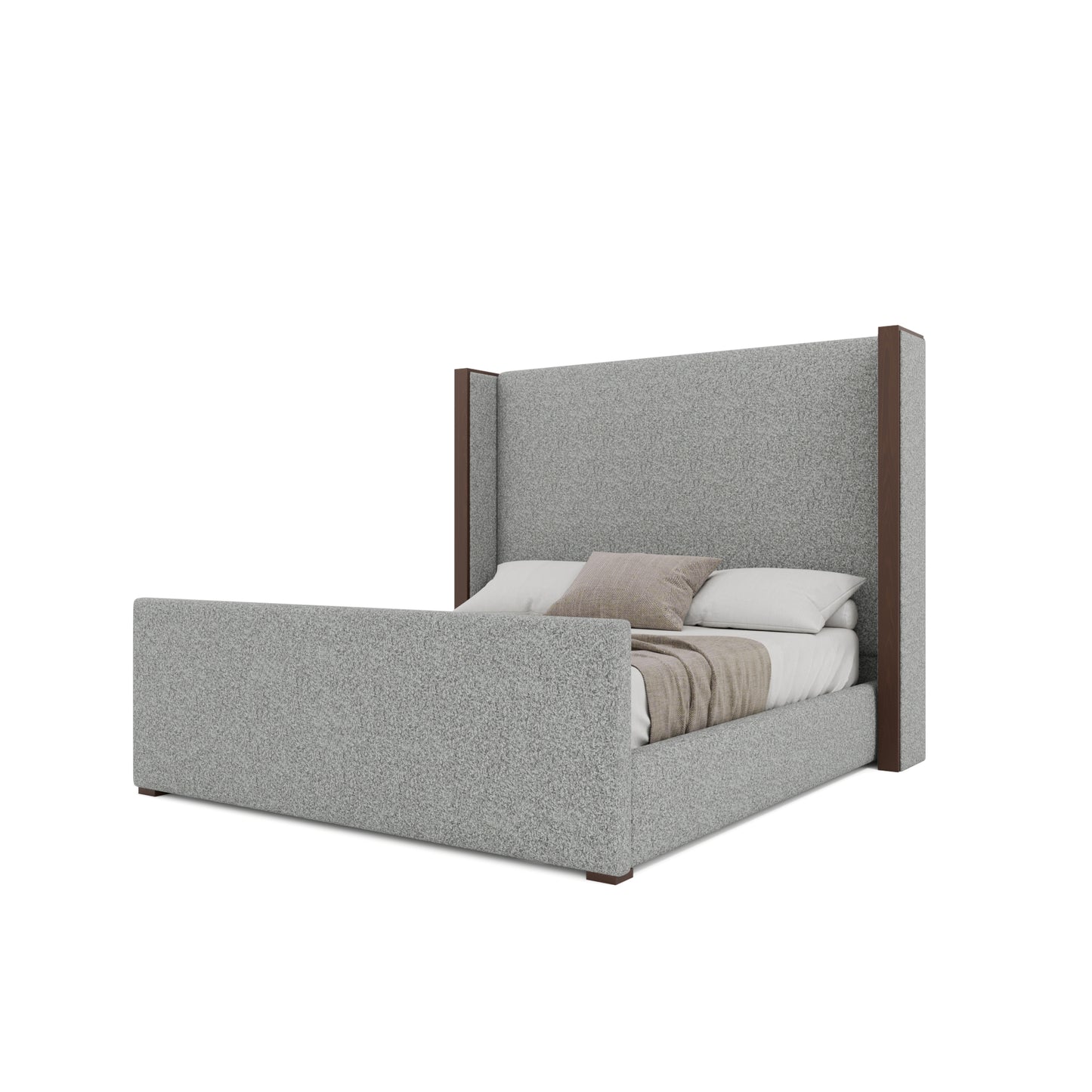 Irenne Luxe Plain Footboard Upholstery Bed
