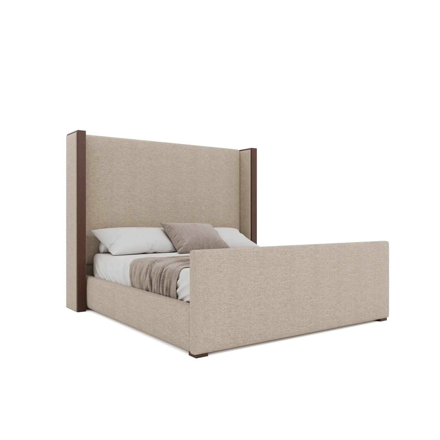 Irenne Luxe Plain Footboard Upholstery Bed