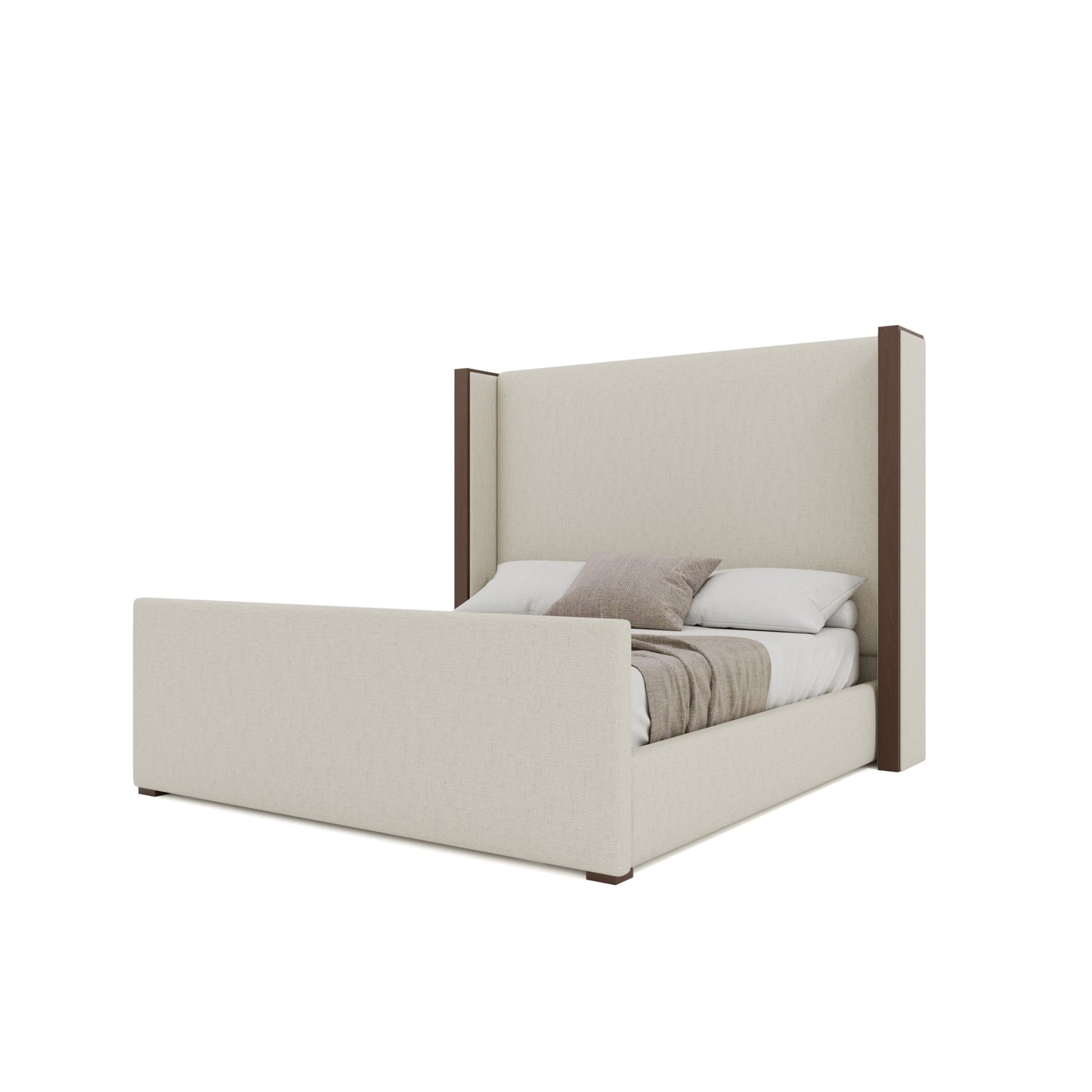 Irenne Luxe Plain Footboard Upholstery Bed