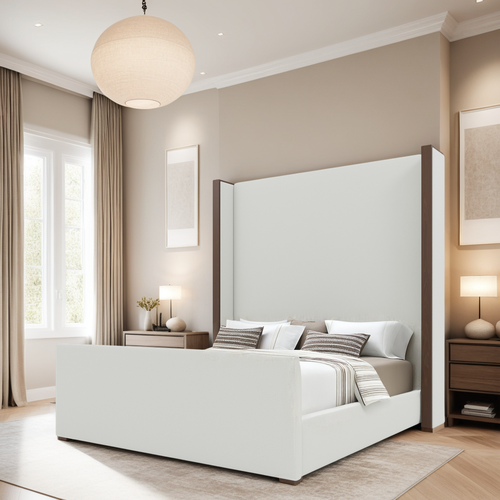 Irenne Luxe Plain Footboard Upholstery Bed