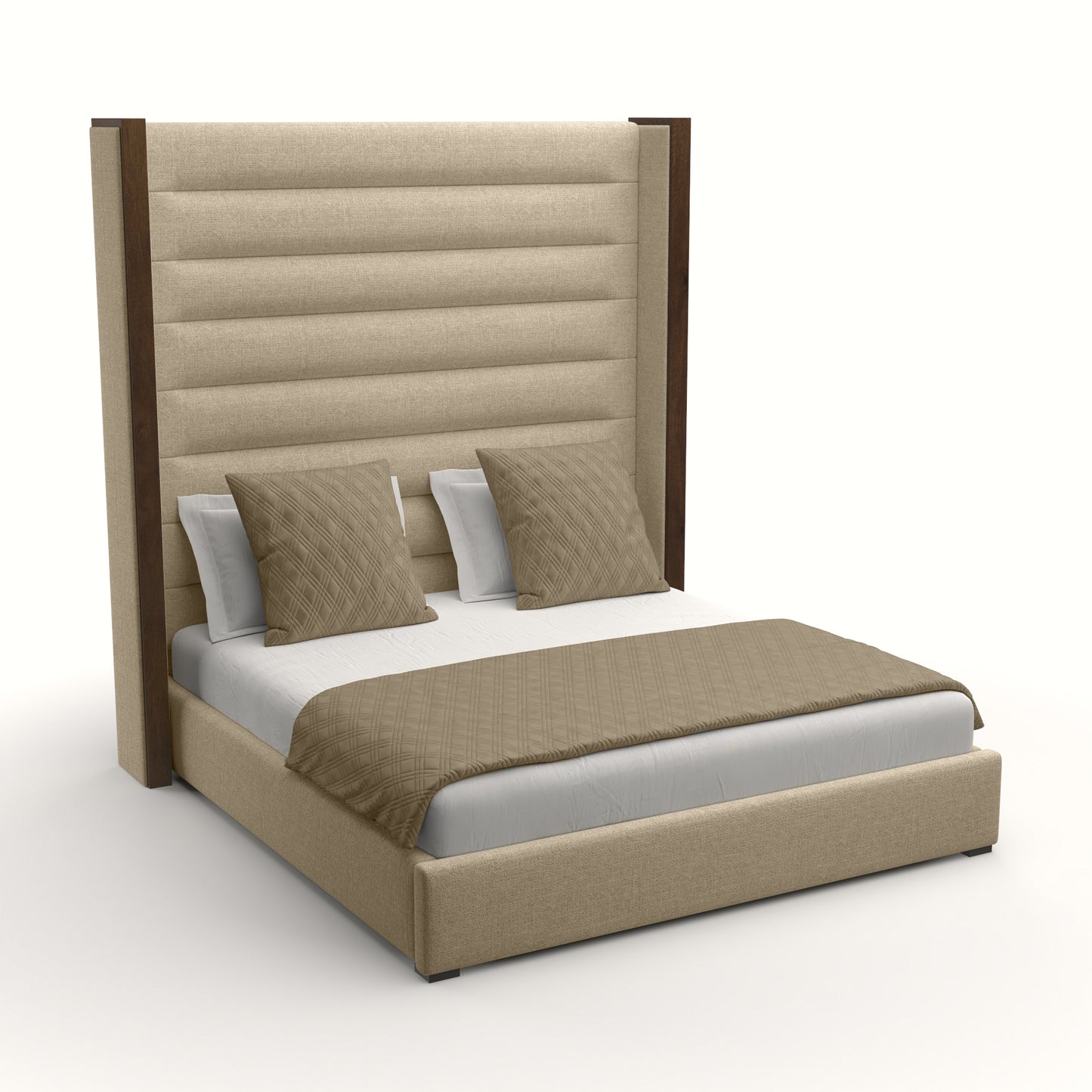 Irenne Horizontal Channel Tufting Height Bed