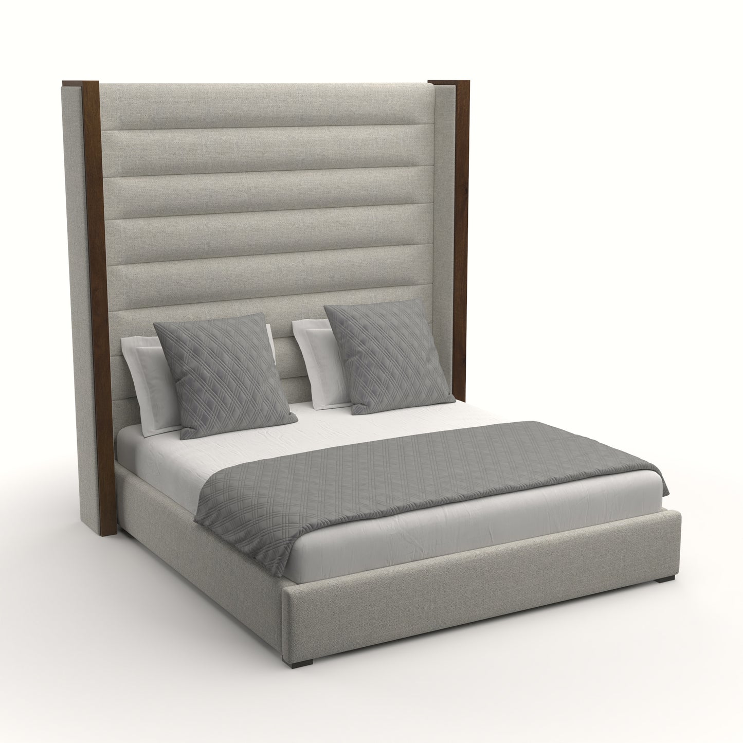 Irenne Horizontal Channel Tufting Height Bed