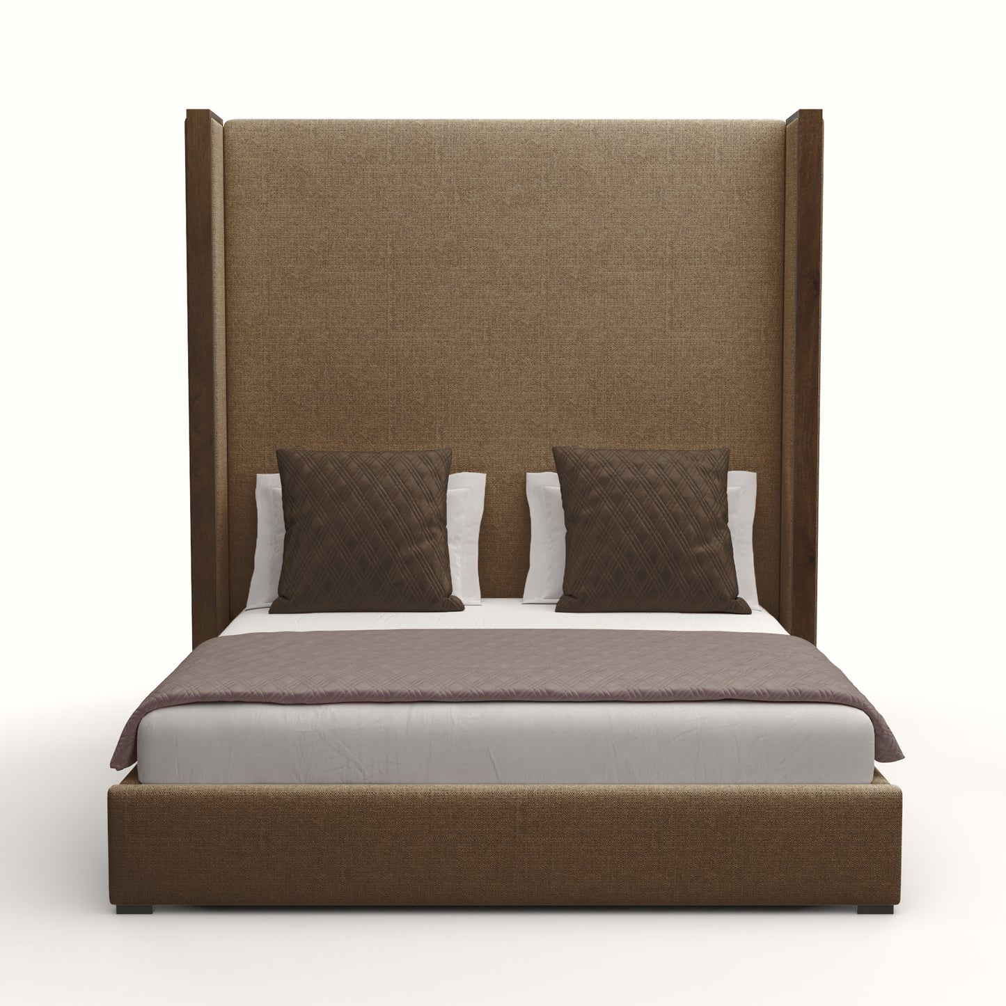 Irenne Plain Upholstery Height Bed