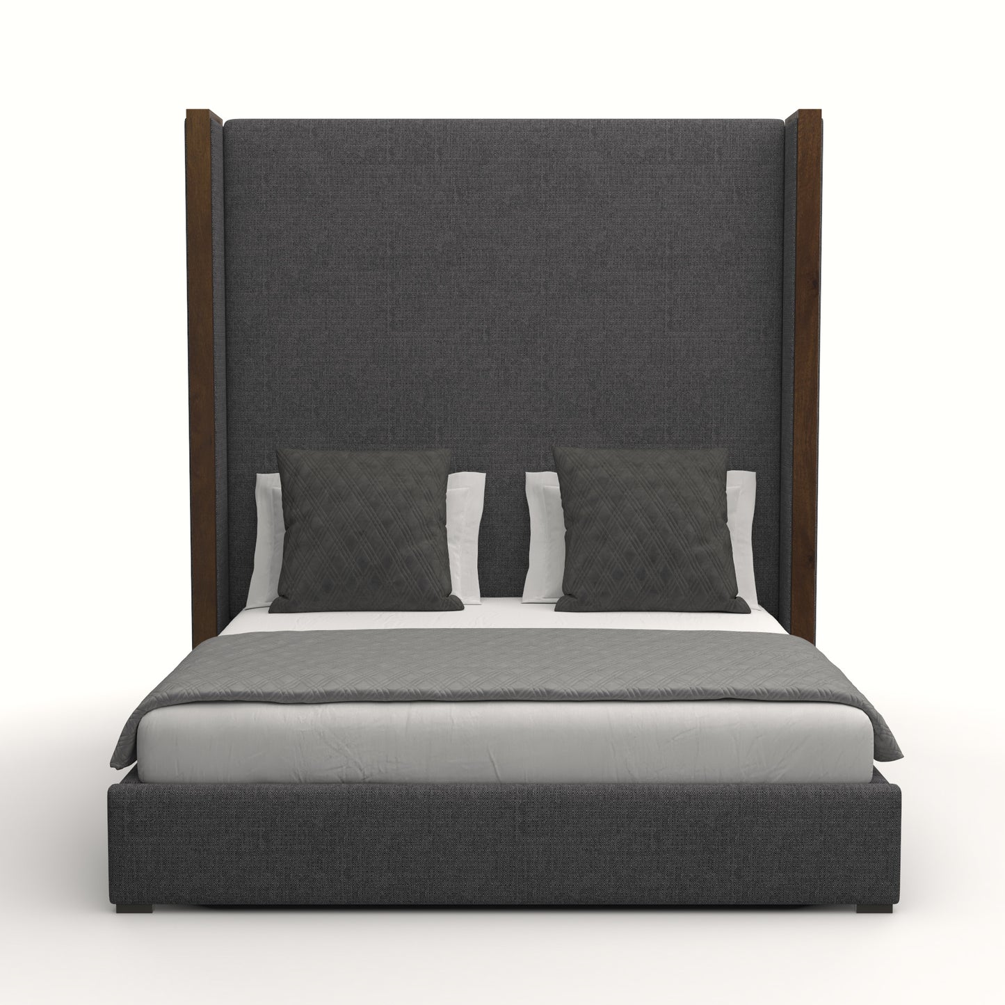 Irenne Plain Upholstery Height Bed