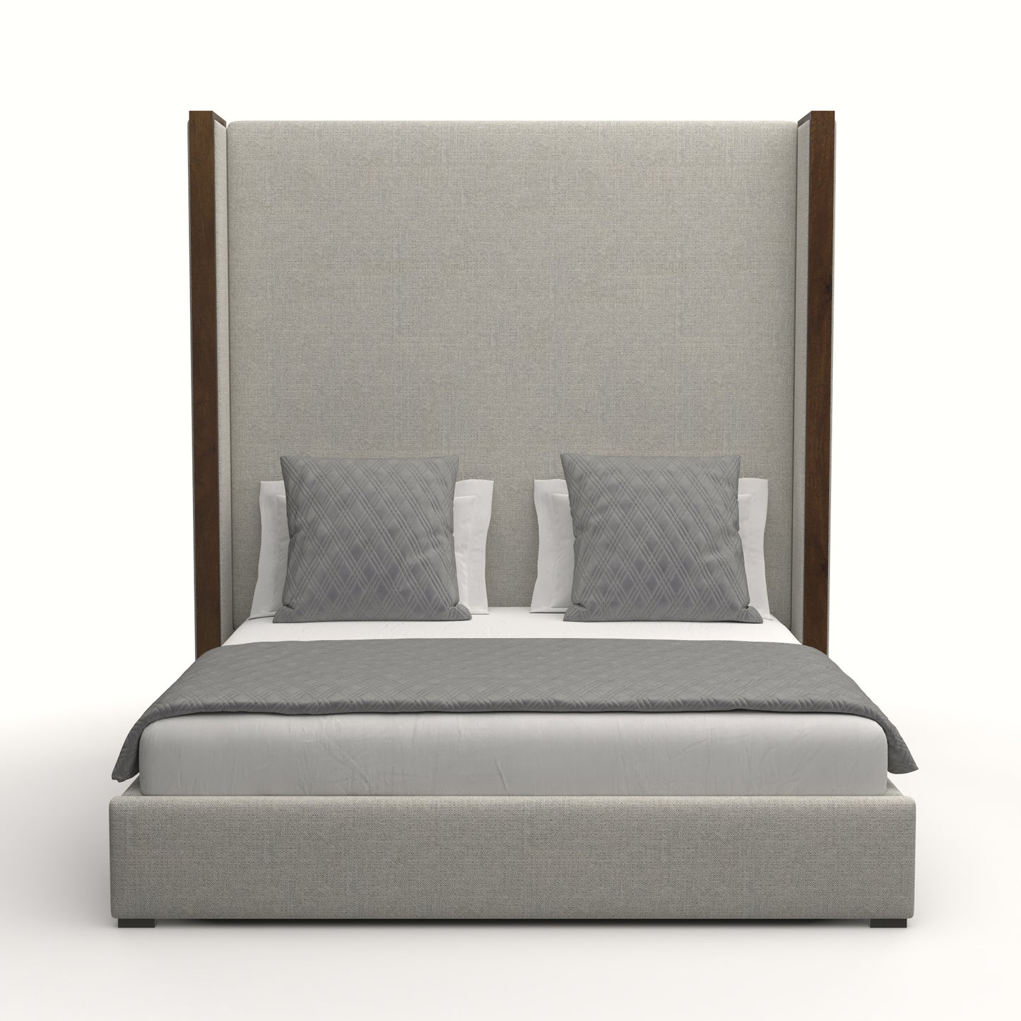 Irenne Plain Upholstery Height Bed