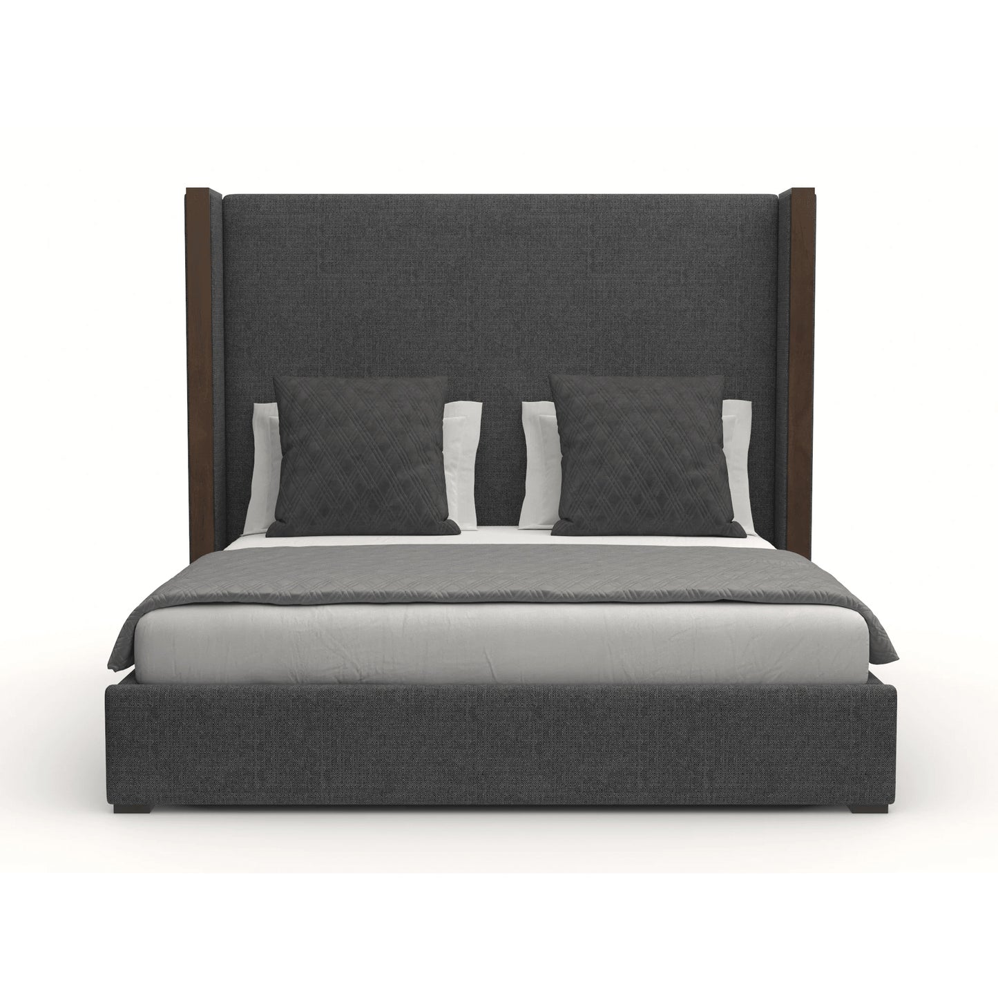 Irenne Plain Upholstery Height Bed