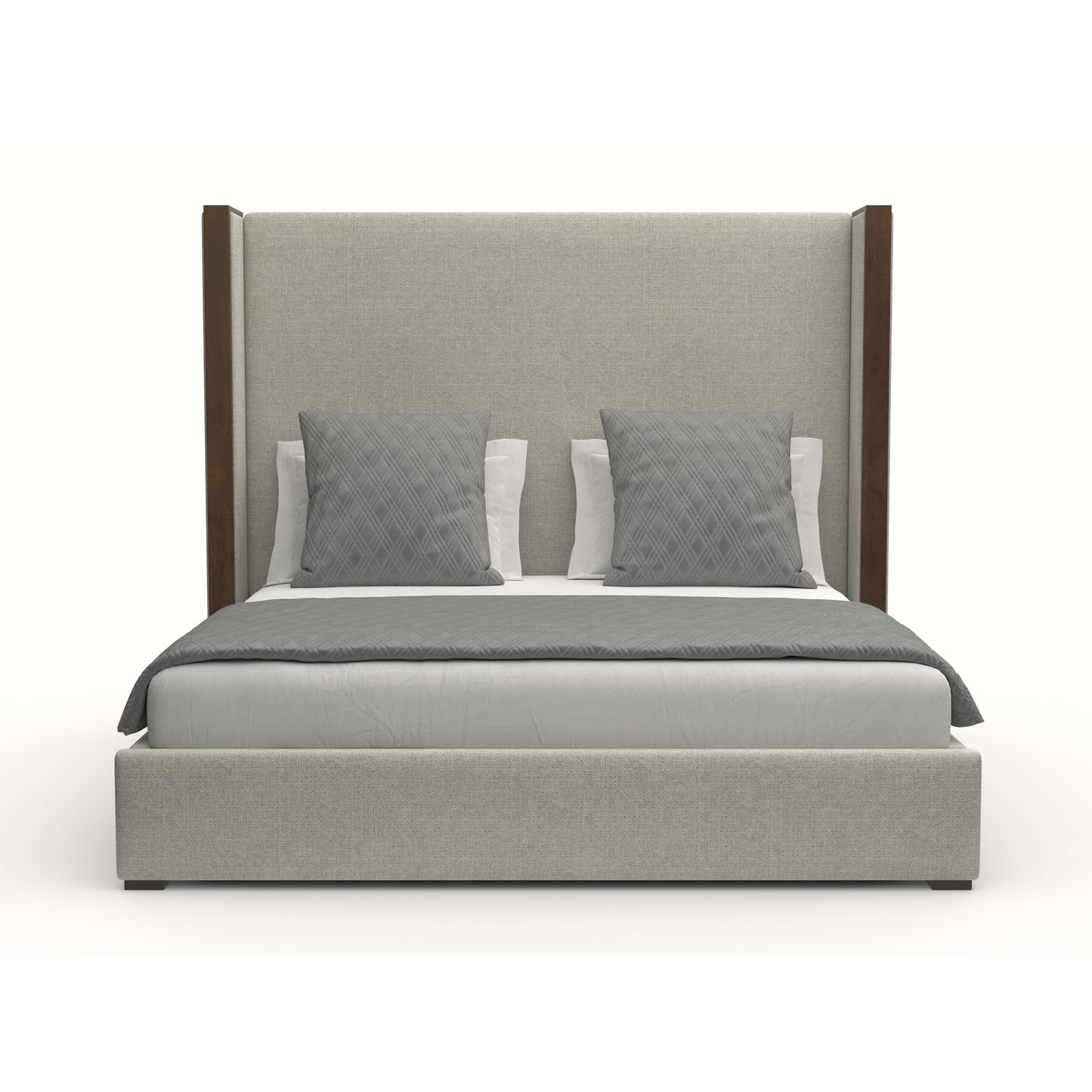 Irenne Plain Upholstery Height Bed