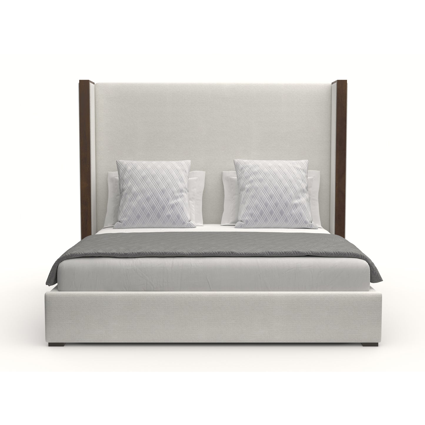Irenne Plain Upholstery Height Bed