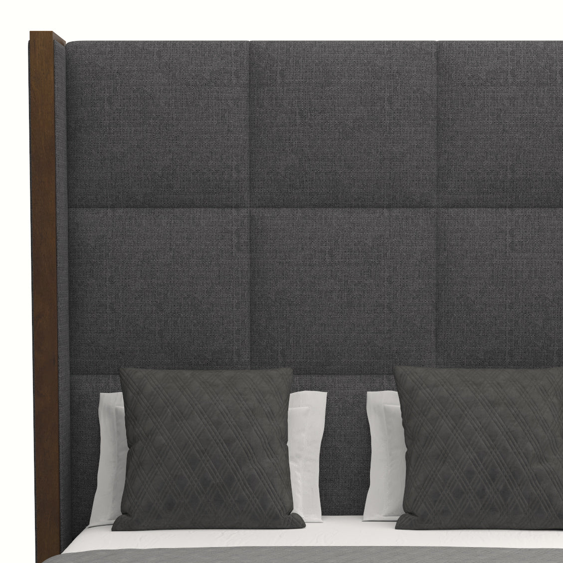 Irenne Square Tufted Height Bed