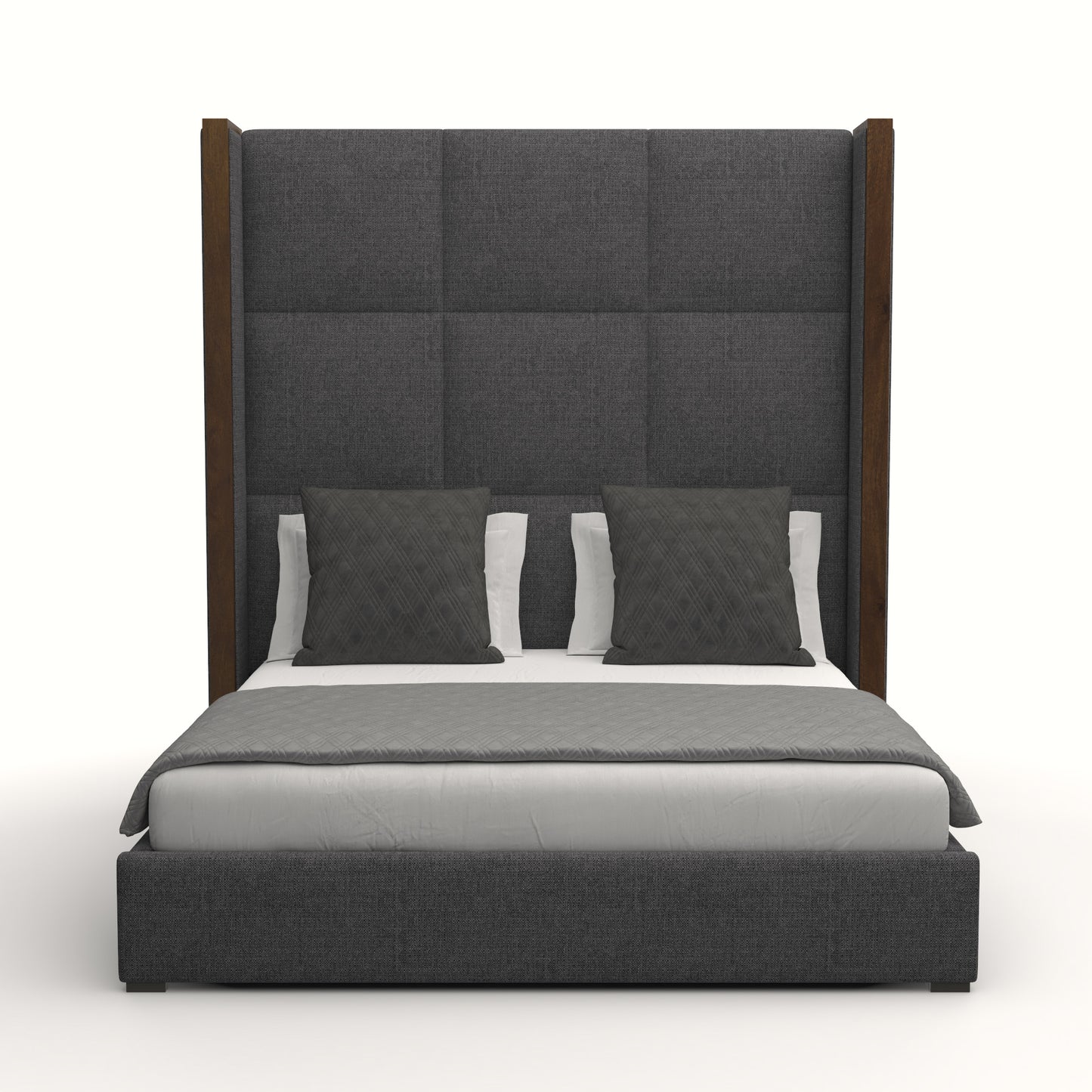Irenne Square Tufted Height Bed