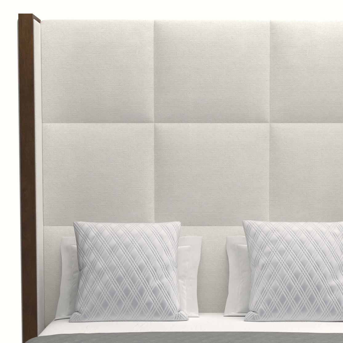 Irenne Square Tufted Height Bed