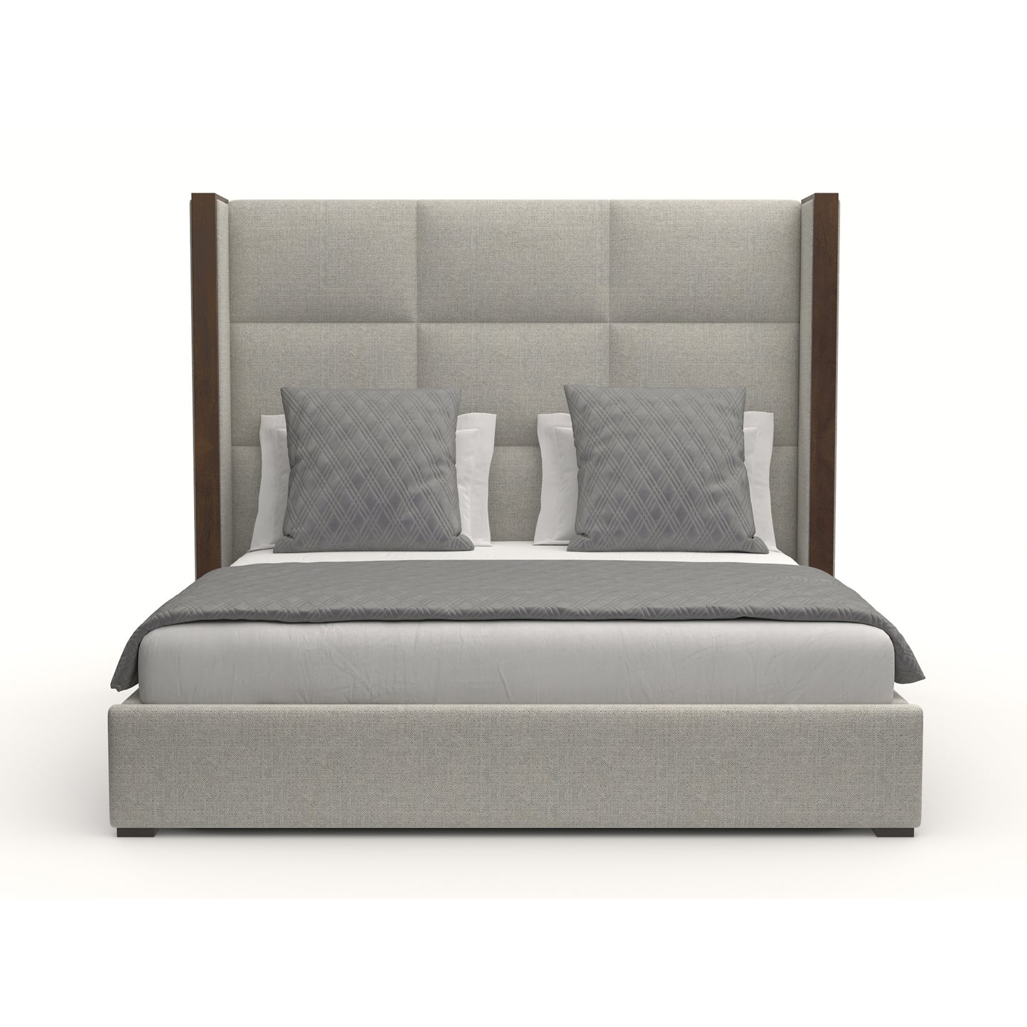 Irenne Square Tufted Height Bed