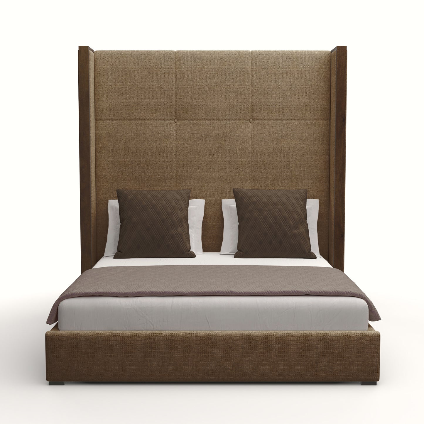 Irenne Simple Tufted Height Bed