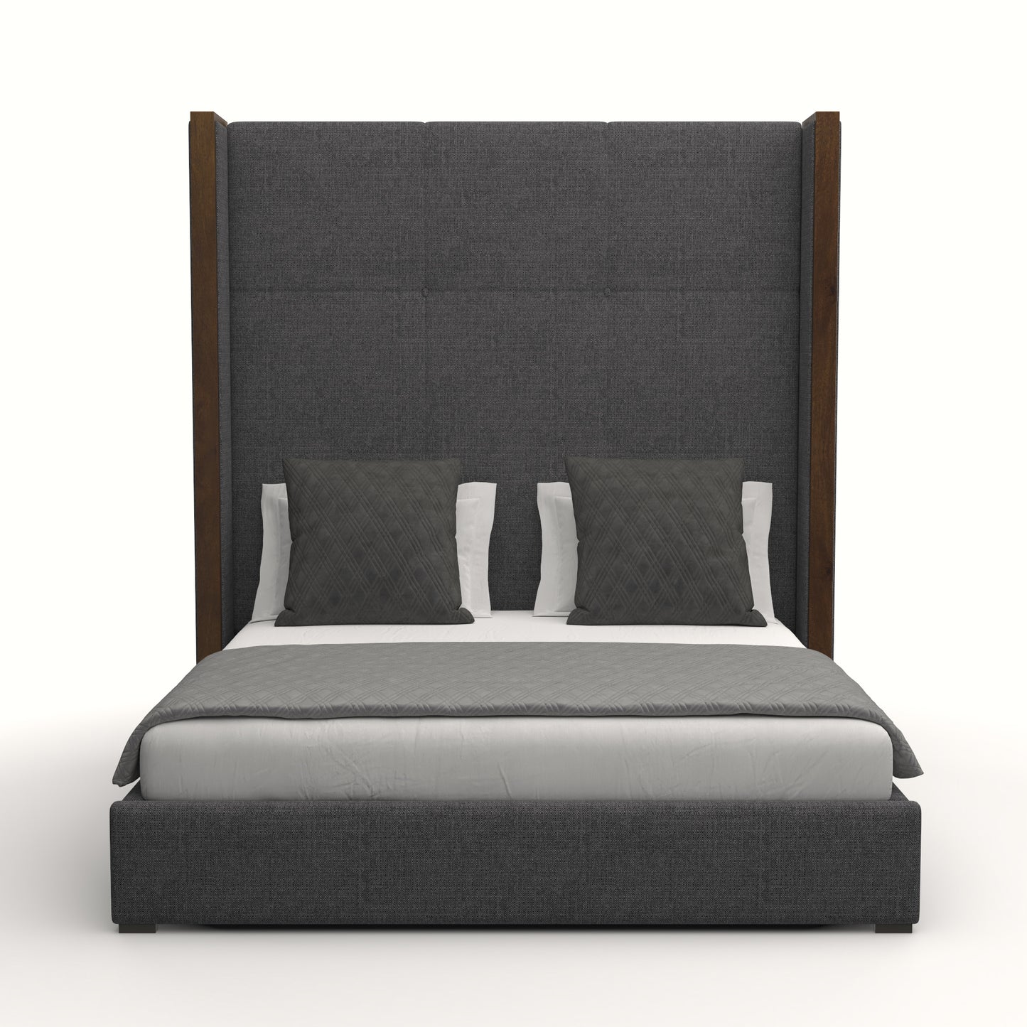 Irenne Simple Tufted Height Bed