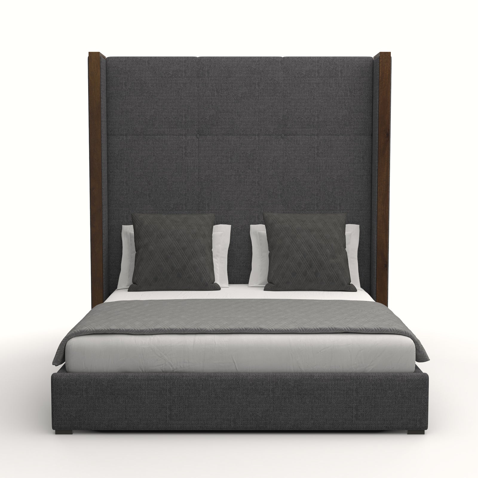 Irenne Simple Tufted Height Bed