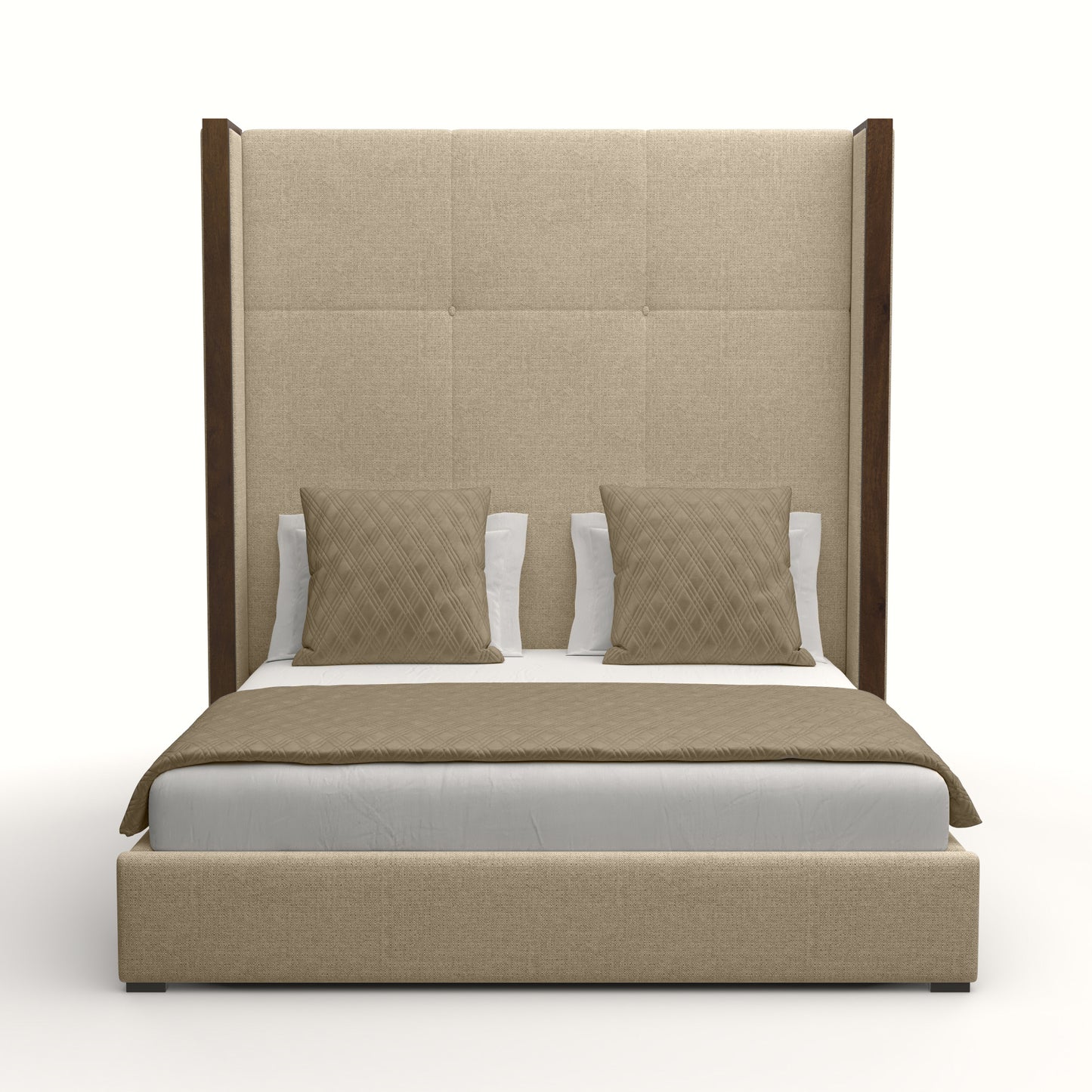 Irenne Simple Tufted Height Bed