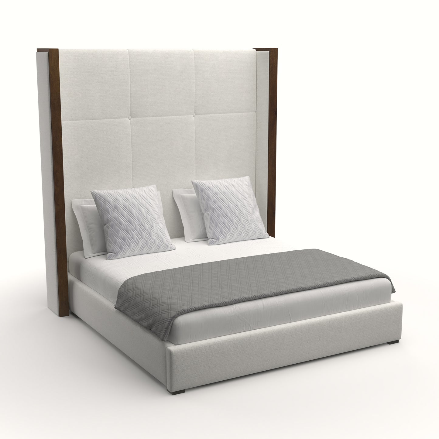 Irenne Simple Tufted Height Bed