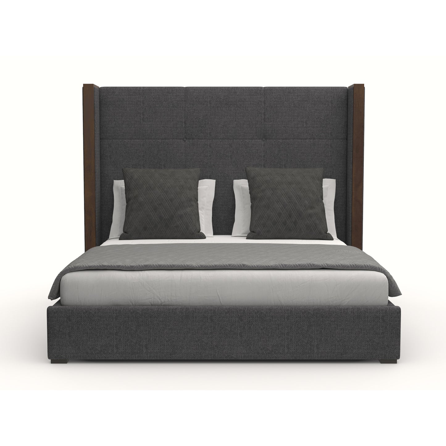 Irenne Simple Tufted Height Bed