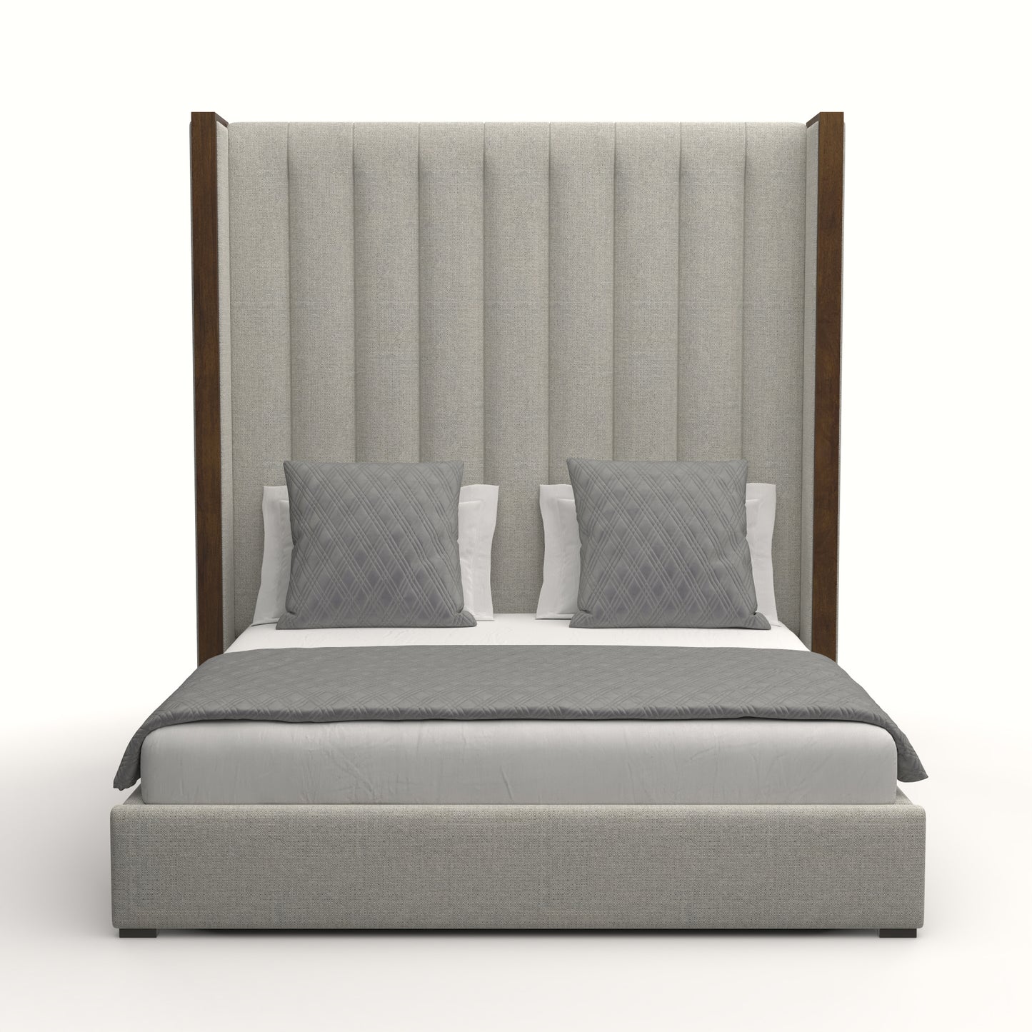 Irenne Vertical Channel Tufting Height Bed