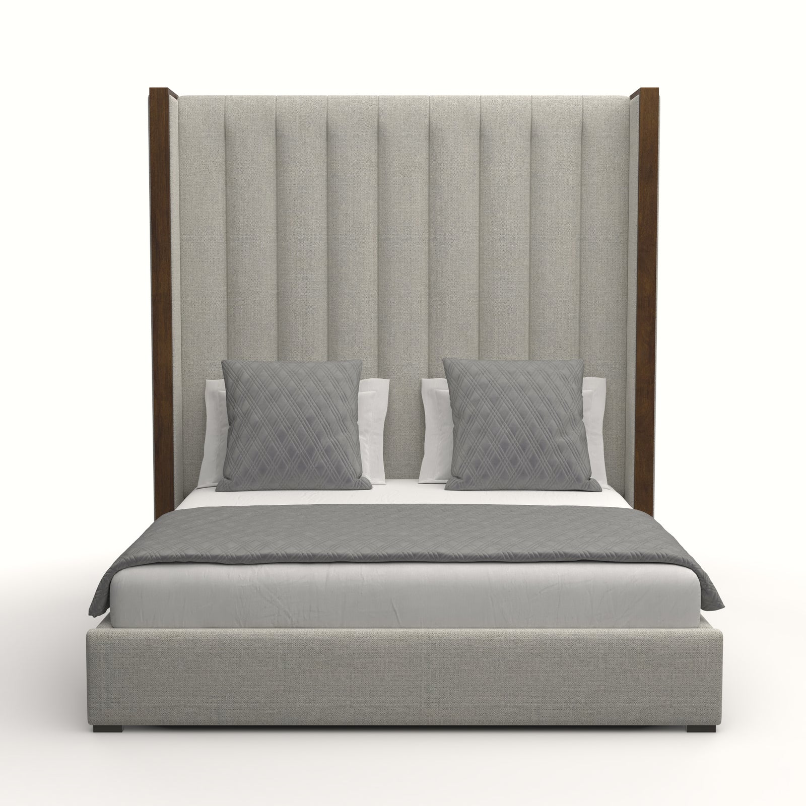 Irenne Vertical Channel Tufting Height Bed