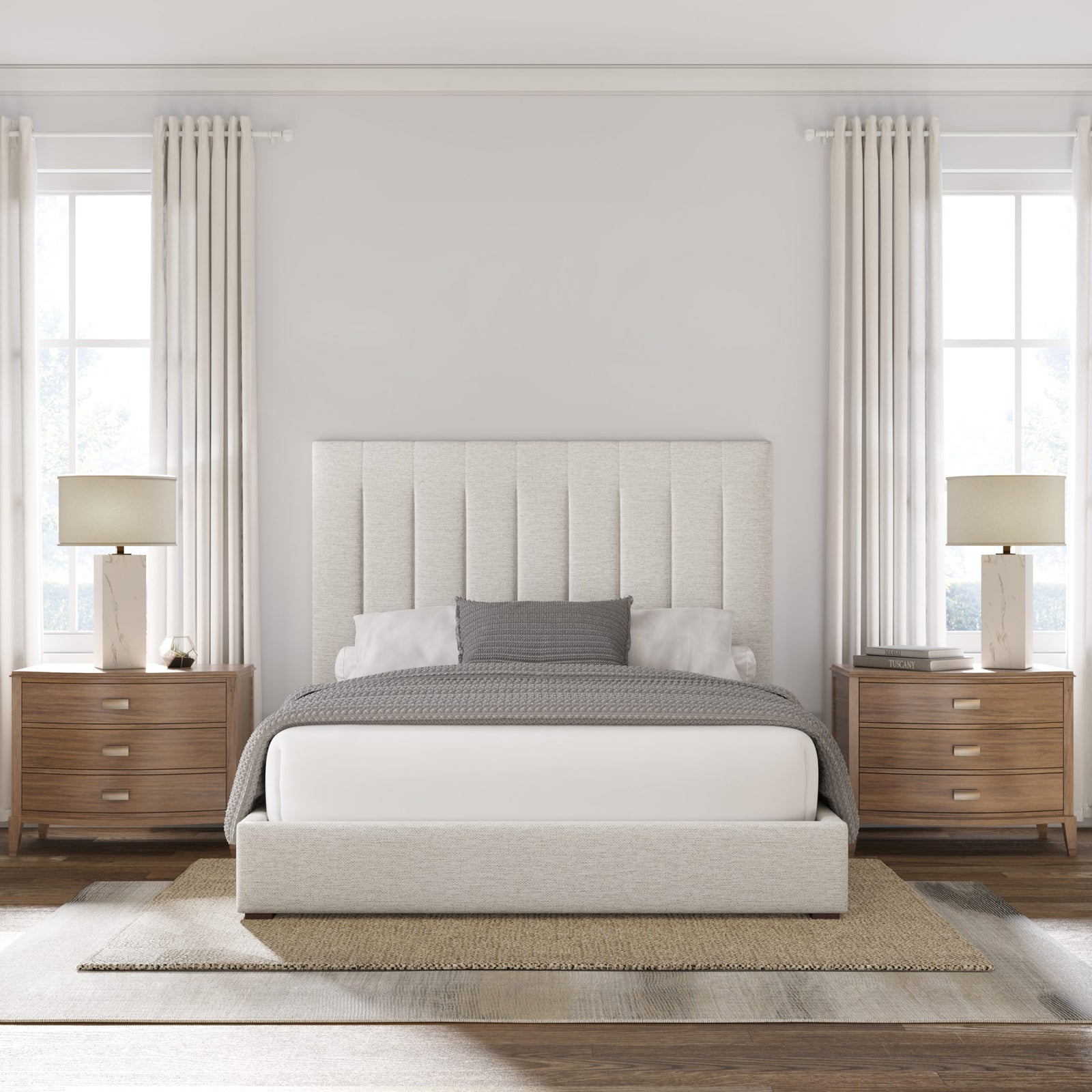 Moyra Vertical Channel Tufting Height Bed