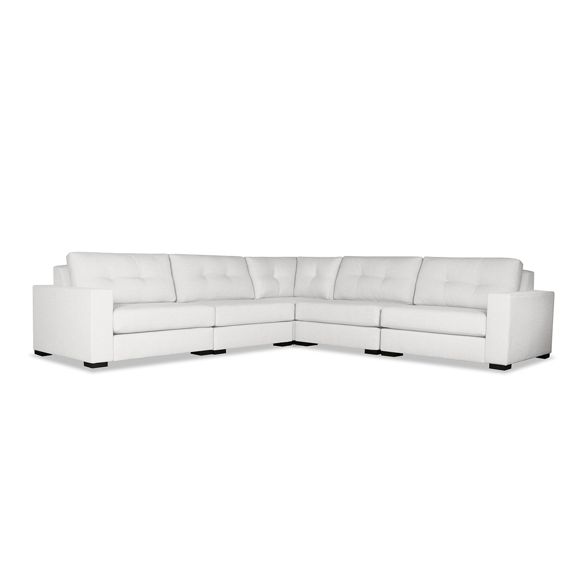 Tribeca Buttoned Modular Right and Left Arms L-Shape Standard Sectional