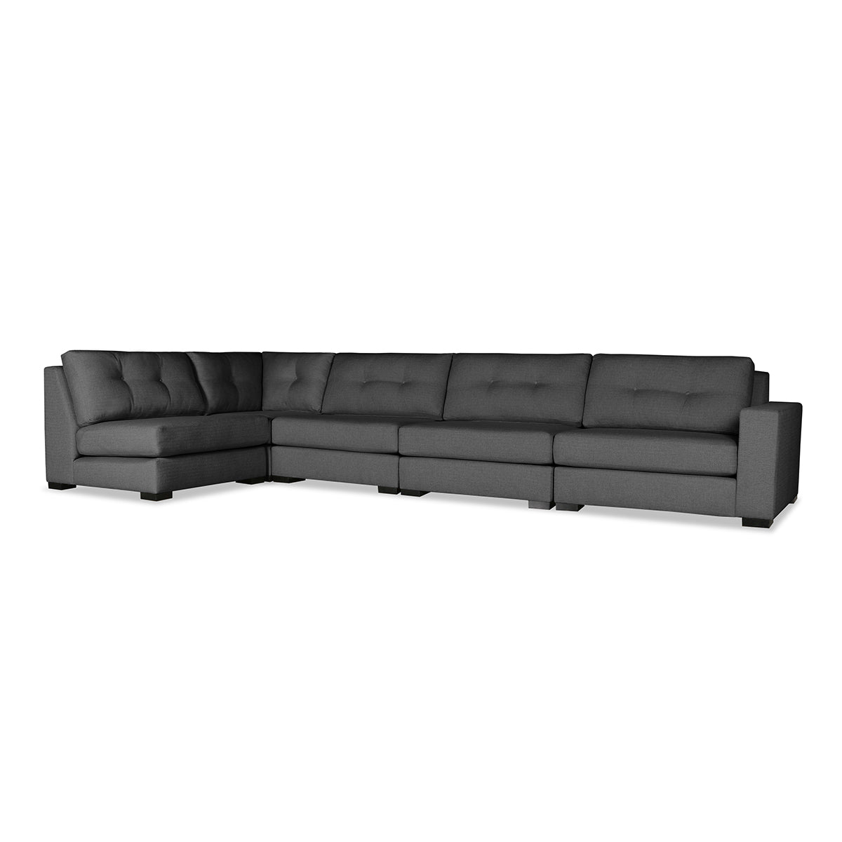 Tribeca Buttoned Modular Left L-Shape Sectional