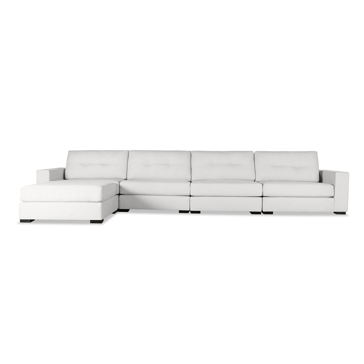 Tribeca Buttoned Modular Left Chaise Sectional