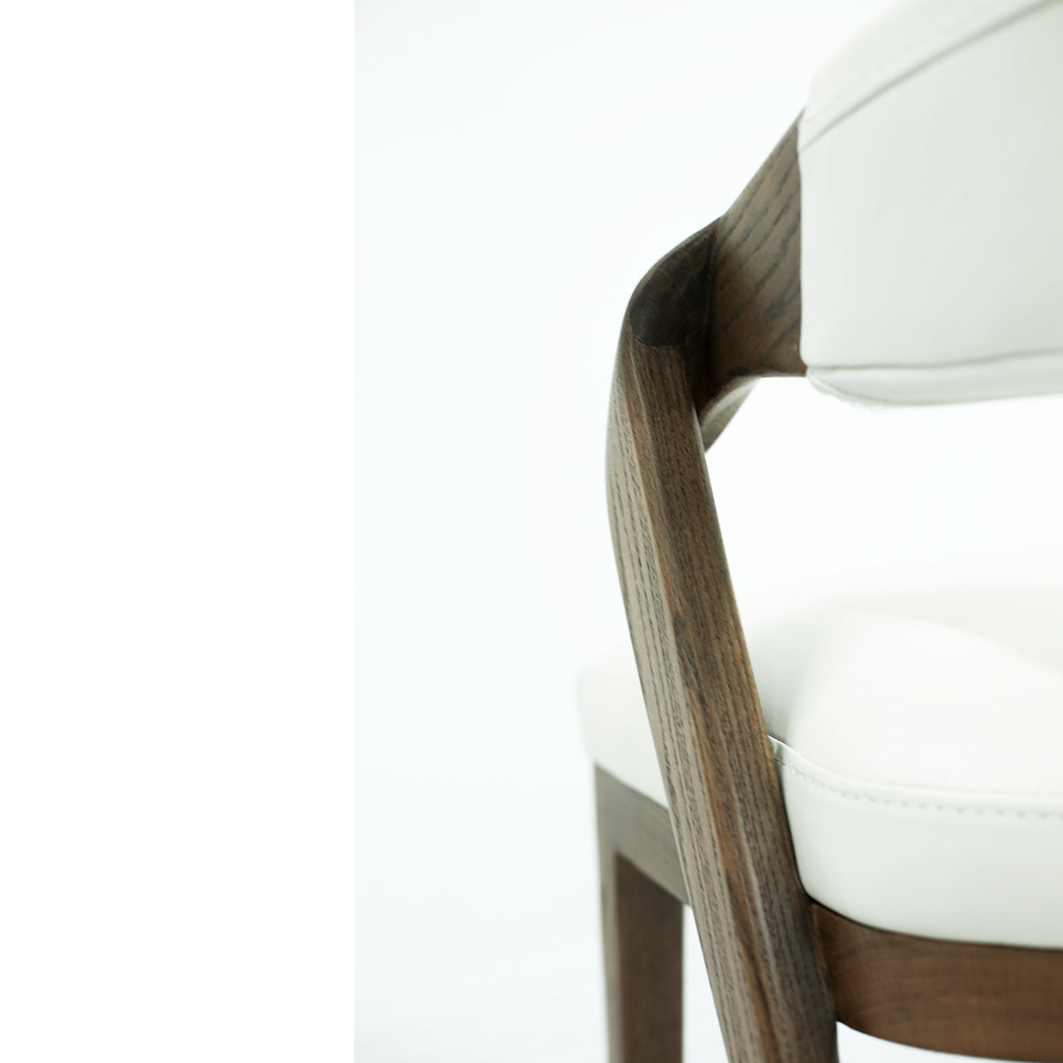 Leather Wave Stool