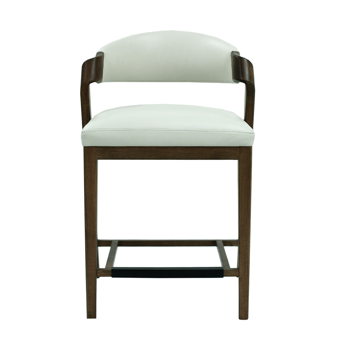 Leather Wave Stool