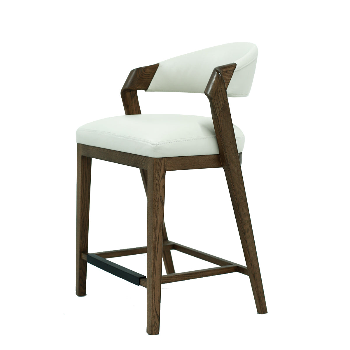 Leather Wave Stool