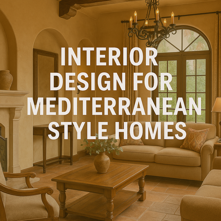 Interior Design for Mediterranean Style Homes: Warmth, Texture & Timeless Charm