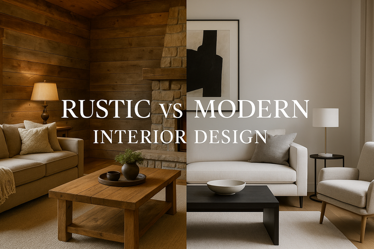 Rustic vs Modern Interior Design
