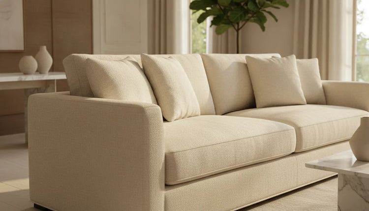 Luxury sofa in a refined Southern California living room