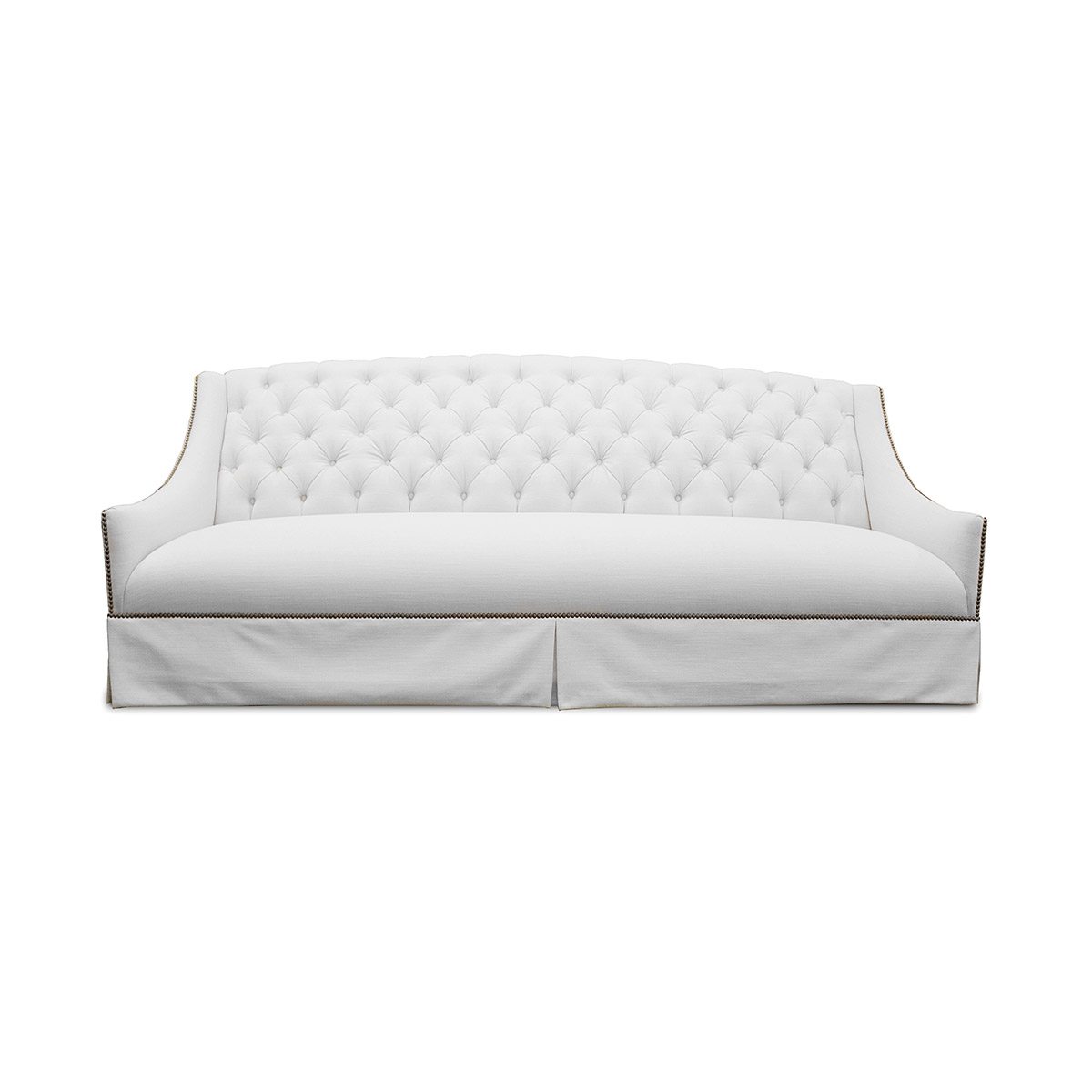 Burley Tufted Linen Sofa