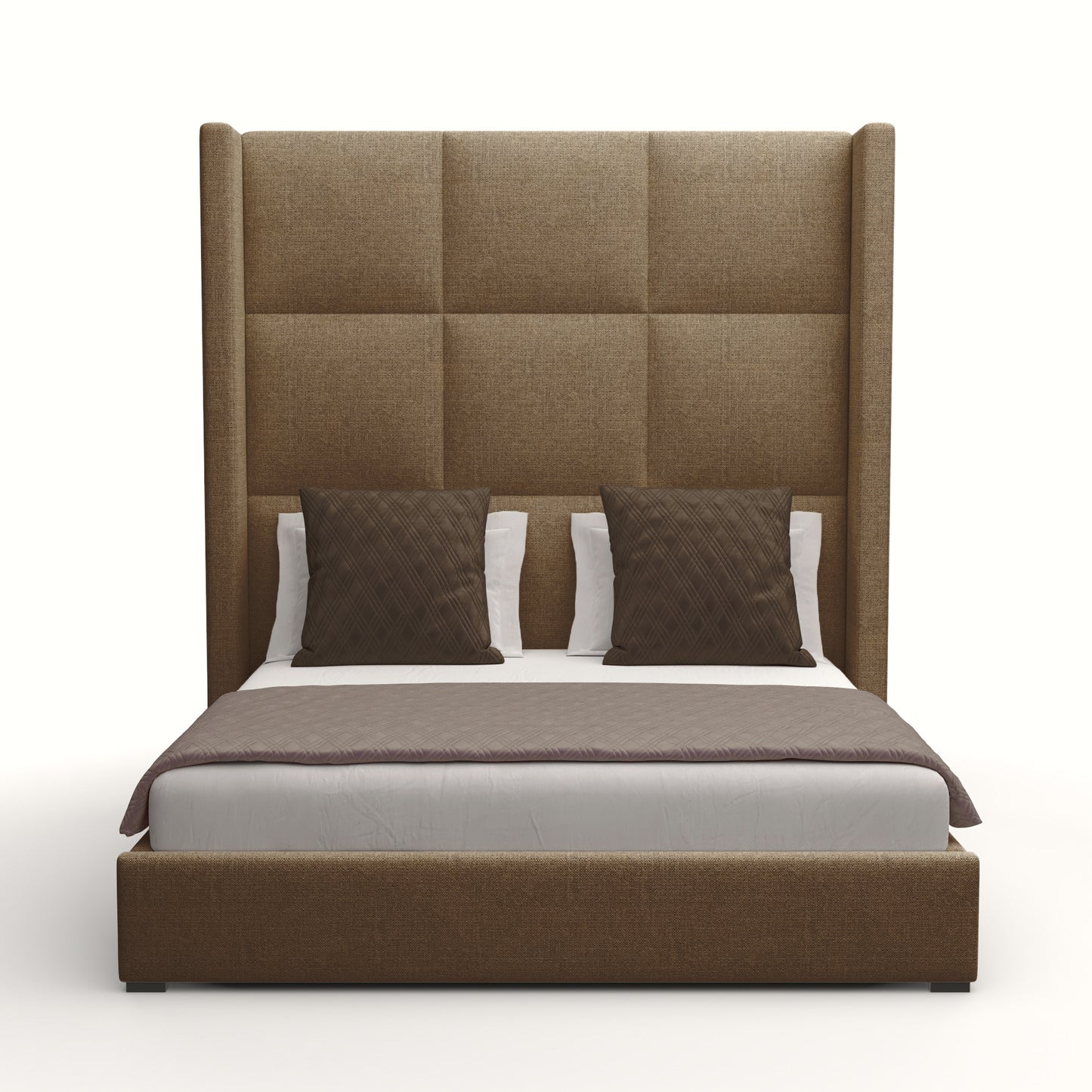 Aylet Square Tufted Height Bed