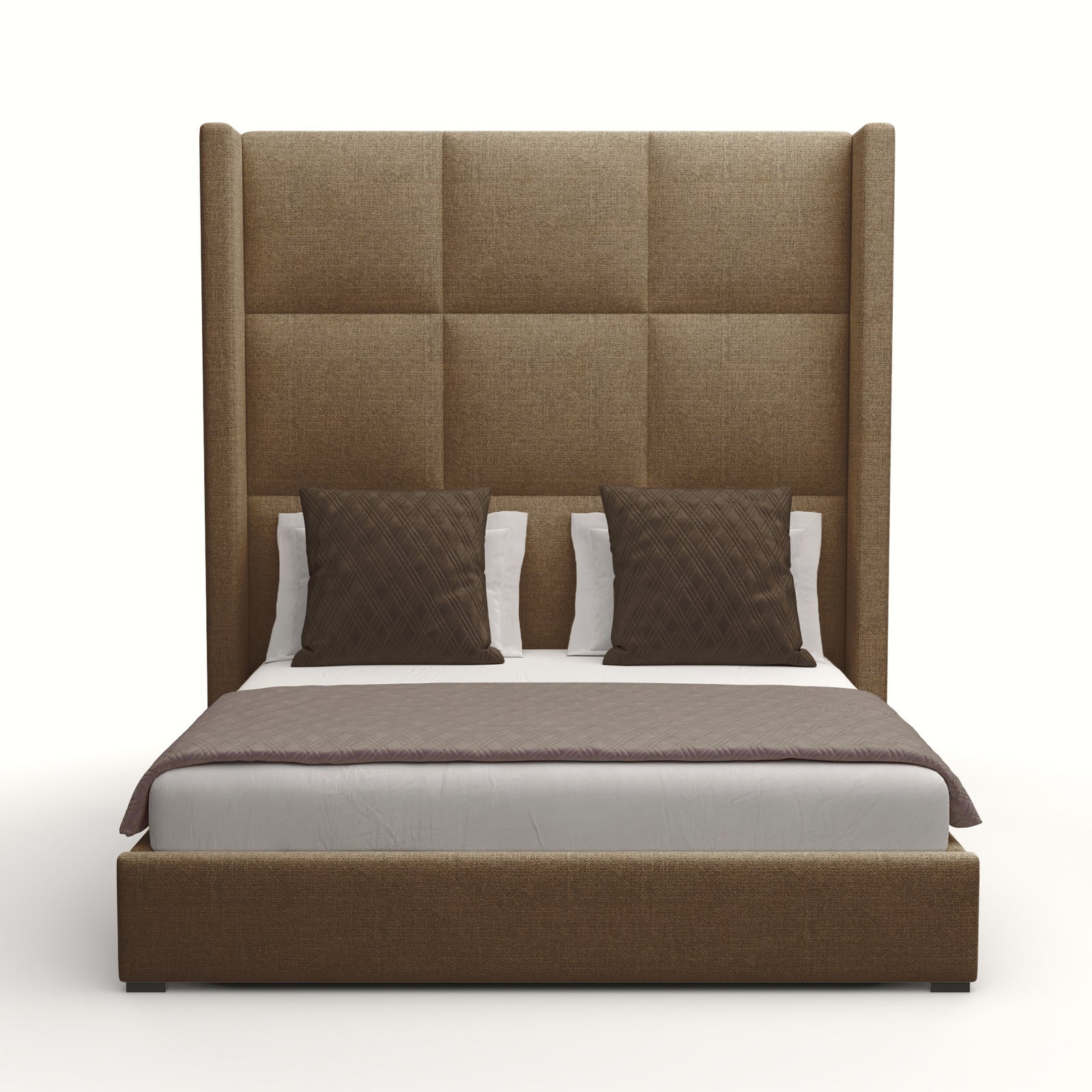 Aylet Square Tufted Height Bed