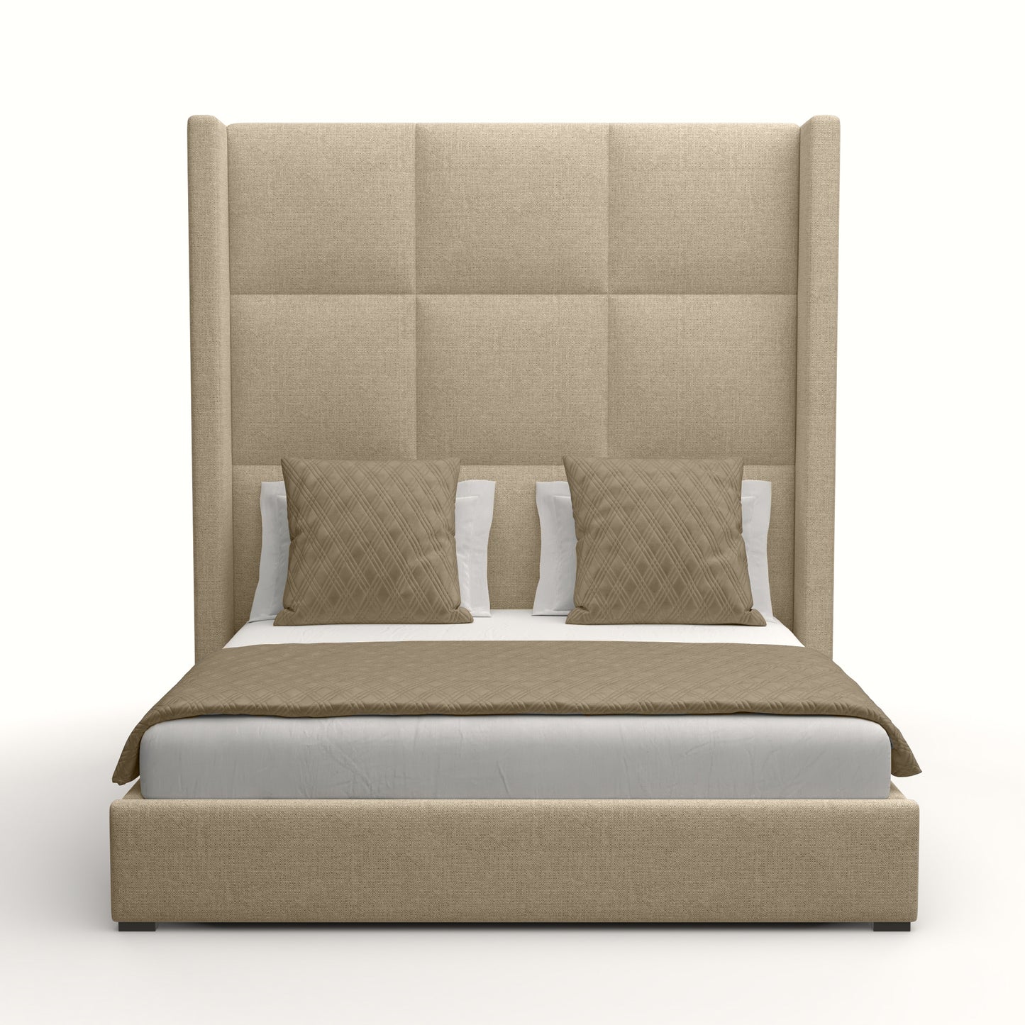 Aylet Square Tufted Height Bed