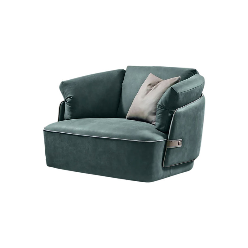 Veronica XXL Swivel Leather Armchair