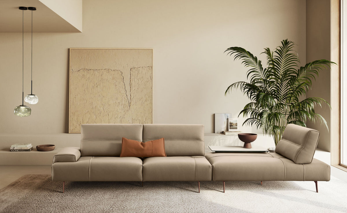 Smart Modular Leather Sectional - Gamma Arredamenti
